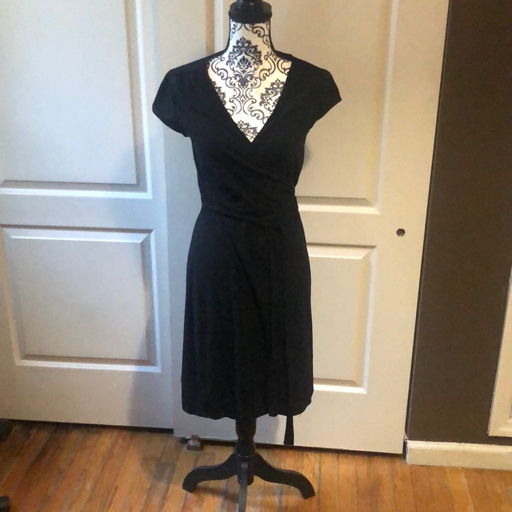 Old Navy black wrap dress